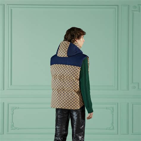 gucci vest blauw|men's Gucci overcoat.